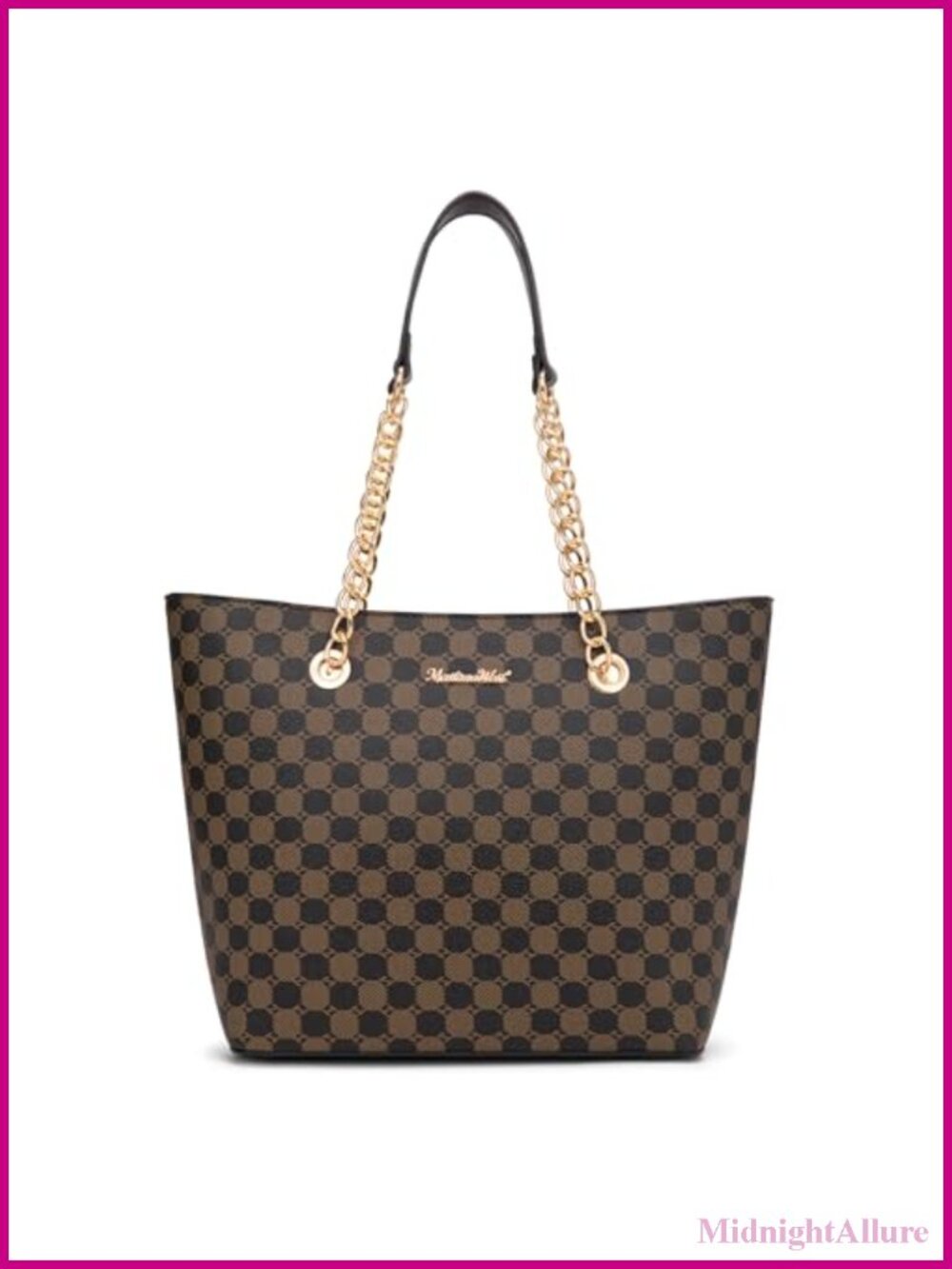 Montana West Satchel Tote Bag for Women Chain Top-handle Handbag